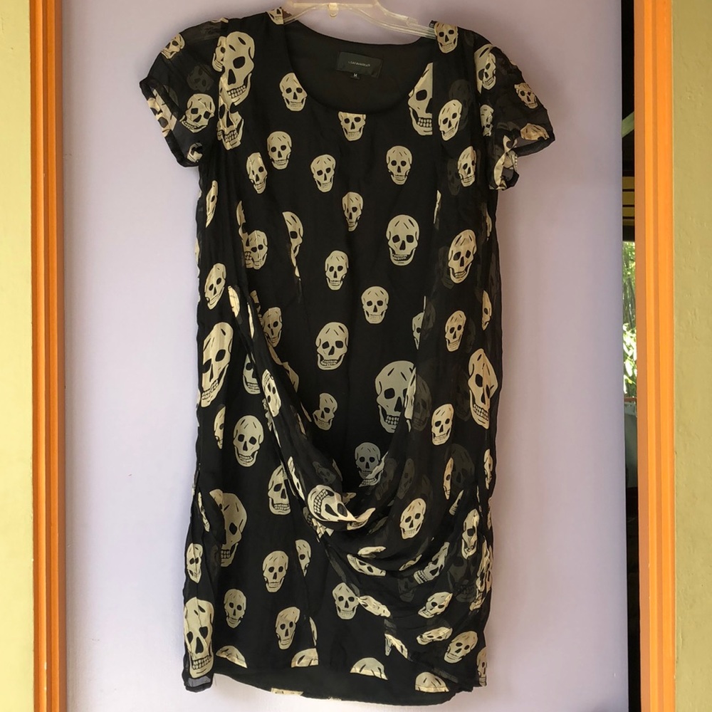 Silk skull dress